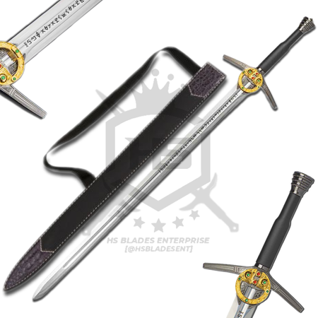 45" Witcher Steel Sword of Geralt of Rivia with Jewel in Just $77 (Spring Steel & D2 Steel versions are Available) from The Witcher Sword-Type I