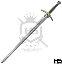 45" Witcher Steel Sword of Geralt of Rivia with Jewel in Just $77 (Spring Steel & D2 Steel versions are Available) from The Witcher Sword-Type II