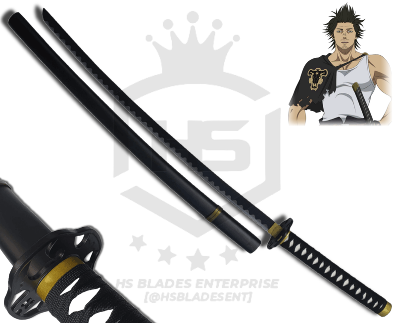 Demon Slasher Sword of Yami Sukehiro Samurai Sword in Just $77 (Japanese Steel is also Available) from Black Clover Type I | Japanese Samurai Sword