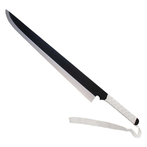 Zangetsu Butcher Sword of Ichigo Kurosaki in $77 (Japanese Steel Available) Zanpakuto Spirit from the Bleach-White | Bleach Sword | Zanpakuto Katana