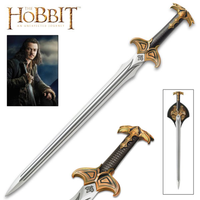 38" Sword Of Bard The Bowman (Battleready Spring Steel & D2 Steel versions are Available) with Plaque from The Hobbit-ORGEX