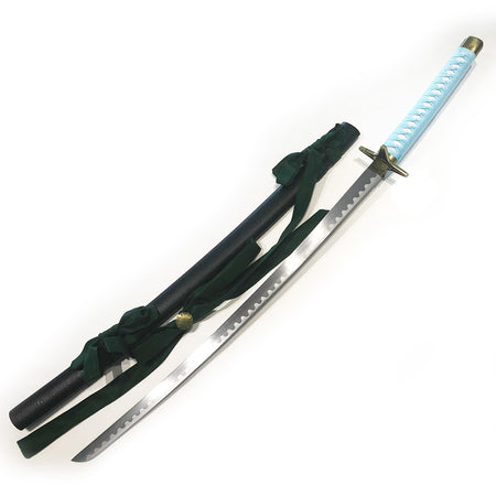 Hyorinmaru Katana Sword of Hijikata Toushirou in $77(Japanese Steel Available) Zanpakuto from Bleach-Blue & Black | Bleach Katana | Zanpakuto Katana