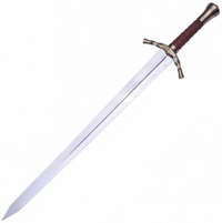 38" Gold Plated Boromir Sword in Just $88 (Battleready Spring Steel & D2 Steel versions are Available) from Lord of The Rings with Plaque