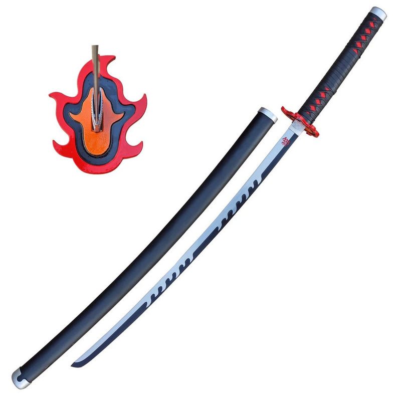 Nichirin Sword in Just $88 (Japanese Steel is Available) of Rengoku Kyojuro from Demon Slayer Type VI | Japanese Samurai Sword
