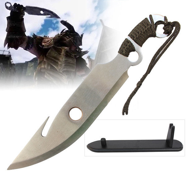 20" Destiny Hunter Knife (D2 Steel & Japanese Steel is also Available) / Bladedancer Nighthawk Knife of Hunter from The Destiny-Cord Wrapped