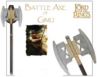 Gold Plated Gimli Battle Axe from Lord of The Rings in Just $99 Available in Display & Battleready versions