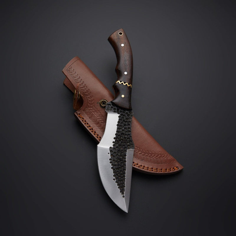 Rerdrick Tracker Knife with Sheath (Spring Steel, D2 Steel are also available)-Camping & Hunting Knife