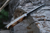 Raberry Skinning Knife with Sheath (Spring Steel, D2 Steel are also available)-Camping & Hunting Knife