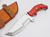 Boxer Tracker Knife with Sheath (Spring Steel, D2 Steel are also available)-Camping & Hunting Knife
