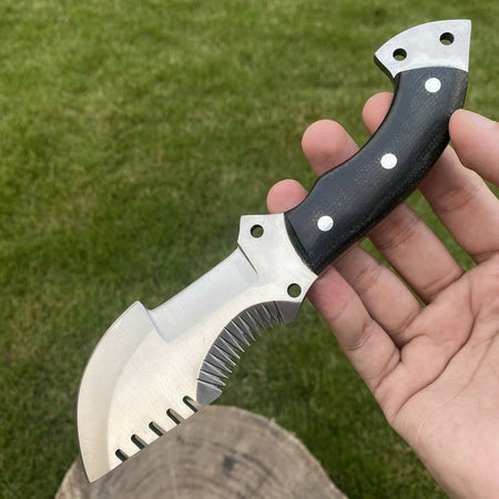 Reindeer Tracker Knife with Sheath (Spring Steel, D2 Steel are also available)-Camping & Hunting Knife