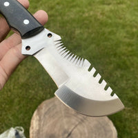 Reindeer Tracker Knife with Sheath (Spring Steel, D2 Steel are also available)-Camping & Hunting Knife