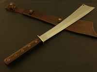 24" Hunter Haunt Machete Bushcraft & Camping Machete (D2 Steel, Spring Steel are available) with Custom Blade Material Variations-Bushcraft Machete