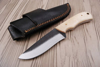 Hardmanz Skinning Knife with Sheath (Spring Steel, D2 Steel are also available)-Camping & Hunting Knife