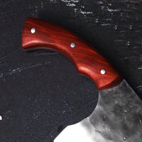 The Muai: Cleaver Knife with Sheath (Spring Steel, D2 Steel are also available)-Butcher Knife & Kitchen Knife