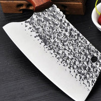 The Katz: Cleaver Knife with Sheath (Spring Steel, D2 Steel are also available)-Butcher Knife & Kitchen Knife