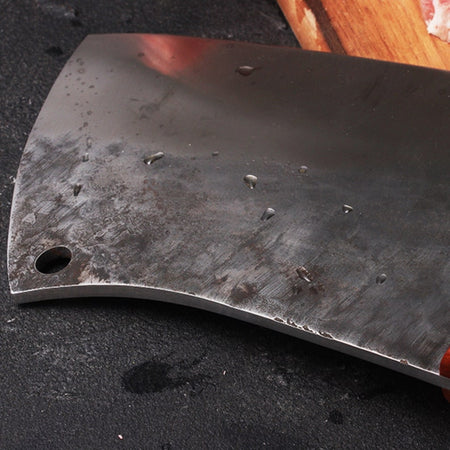The Muai: Cleaver Knife with Sheath (Spring Steel, D2 Steel are also available)-Butcher Knife & Kitchen Knife