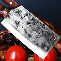 The Macelleria: Cleaver Knife with Sheath (Spring Steel, D2 Steel are also available)-Butcher Knife & Kitchen Knife