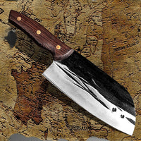 The Deli: Cleaver Knife with Sheath (Spring Steel, D2 Steel are also available)-Butcher Knife & Kitchen Knife
