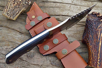 Marksman Tracker Knife with Sheath (Spring Steel, D2 Steel are also available)-Camping & Hunting Knife