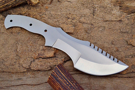 Blank Blade Tracker Knife with Sheath (Spring Steel, D2 Steel are also available)-Camping & Hunting Knife