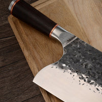 The Marcus: Cleaver Knife with Sheath (Spring Steel, D2 Steel are also available)-Butcher Knife & Kitchen Knife