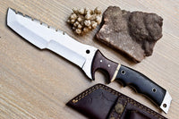Derdecore Tracker Knife with Sheath (Spring Steel, D2 Steel are also available)-Camping & Hunting Knife