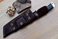 Derdecore Tracker Knife with Sheath (Spring Steel, D2 Steel are also available)-Camping & Hunting Knife