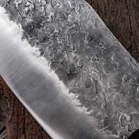 The Lestocken: Cleaver Knife with Sheath (Spring Steel, D2 Steel are also available)-Butcher Knife & Kitchen Knife