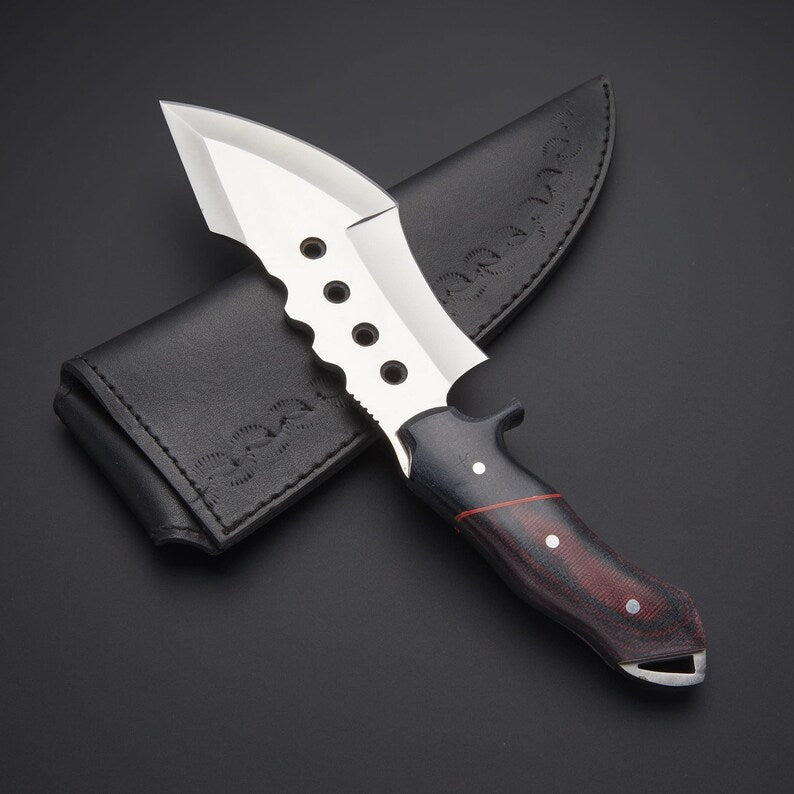 GWB Tracker Knife with Sheath (Spring Steel, D2 Steel are also available)-Camping & Hunting Knife