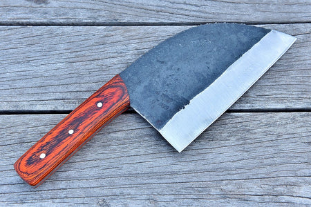 The Cordor: Cleaver Knife with Sheath (Spring Steel, D2 Steel are also available)-Butcher Knife & Kitchen Knife