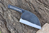 The Tartar: Cleaver Knife with Sheath (Spring Steel, D2 Steel are also available)-Butcher Knife & Kitchen Knife