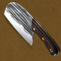 The Lugers: Cleaver Knife with Sheath (Spring Steel, D2 Steel are also available)-Butcher Knife & Kitchen Knife