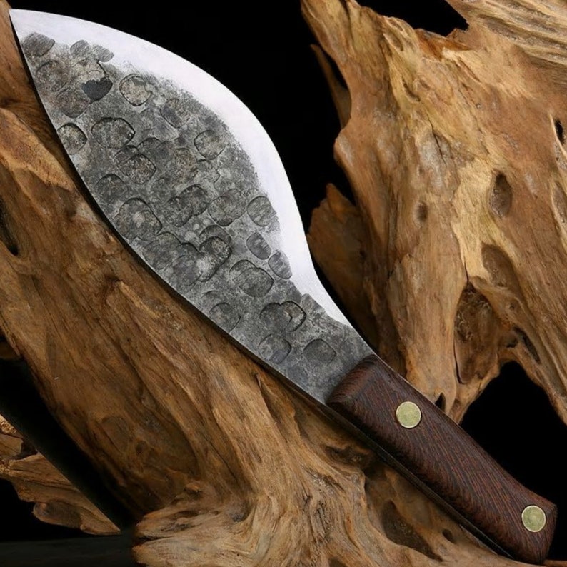 The Mayfair: Cleaver Knife with Sheath (Spring Steel, D2 Steel are also available)-Butcher Knife & Kitchen Knife