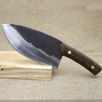 The Paterson: Cleaver Knife with Sheath (Spring Steel, D2 Steel are also available)-Butcher Knife & Kitchen Knife