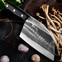 The Regime: Cleaver Knife with Sheath (Spring Steel, D2 Steel are also available)-Butcher Knife & Kitchen Knife