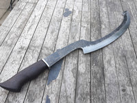 26" Hod Khopesh Machete Bushcraft & Camping Machete (D2 Steel, Spring Steel are available) with Custom Blade Material Variations-Bushcraft Machete