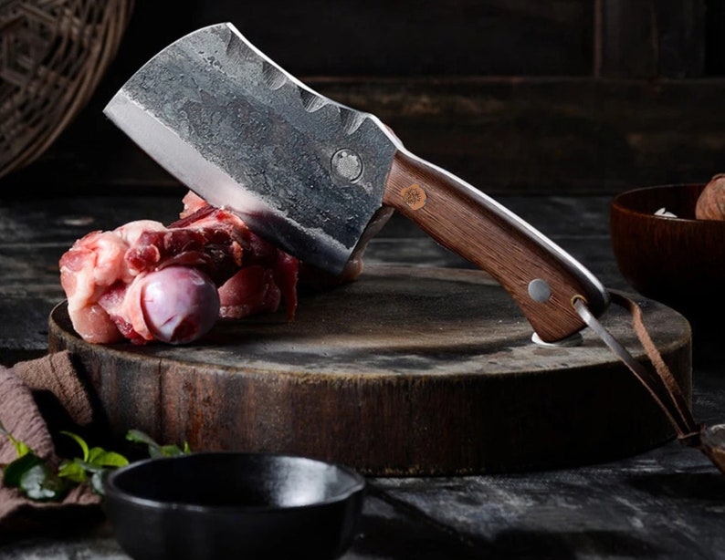 The Turoady: Cleaver Knife with Sheath (Spring Steel, D2 Steel are also available)-Butcher Knife & Kitchen Knife