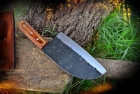 The Scorer: Cleaver Knife with Sheath (Spring Steel, D2 Steel are also available)-Butcher Knife & Kitchen Knife