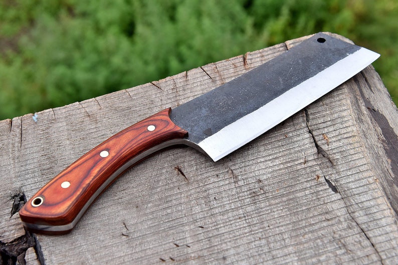 The Swealers: Cleaver Knife with Sheath (Spring Steel, D2 Steel are al – HS  Blades Enterprise