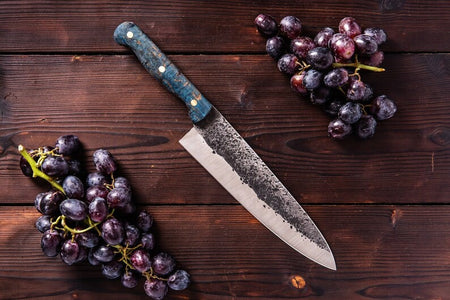 The Palladin: Set of 5 Chef Knives (Spring Steel, D2 Steel are also available) with Sheath-Kitchen Knives