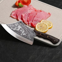 The Toragem: Cleaver Knife with Sheath (Spring Steel, D2 Steel are also available)-Butcher Knife & Kitchen Knife