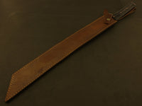 24" Tommsock Machete Bushcraft & Camping Machete (D2 Steel, Spring Steel are available) with Custom Blade Material Variations-Bushcraft Machete