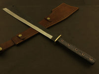 24" Shimirick Machete Bushcraft & Camping Machete (D2 Steel, Spring Steel are available) with Custom Blade Material Variations-Bushcraft Machete