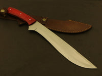 24" Eli R Machete Bushcraft & Camping Machete (D2 Steel, Spring Steel are available) with Custom Blade Material Variations-Bushcraft Machete