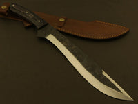 24" Eli Machete Bushcraft & Camping Machete (D2 Steel, Spring Steel are available) with Custom Blade Material Variations-Bushcraft Machete