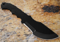 III Blank Blade Tracker Knife with Sheath (Spring Steel, D2 Steel are also available)-Camping & Hunting Knife