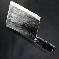 The Antica: Cleaver Knife with Sheath (Spring Steel, D2 Steel are also available)-Butcher Knife & Kitchen Knife