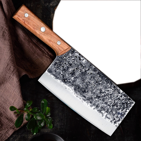 The Primers: Cleaver Knife with Sheath (Spring Steel, D2 Steel are also available)-Butcher Knife & Kitchen Knife