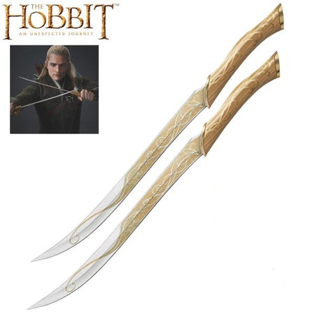 24" Fighting Knives of Legolas Greenleaf in Just $77 (Spring Steel & D2 Steel are also Available) from The Hobbit-The Hobbit Replica Swords