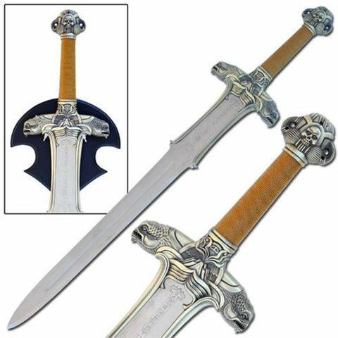 Yellow Atlantean Sword of Conan in just $99 (Spring Steel & D2 Steel Available) from Conan The Barbarian | Conan Sword | Barbarian Sword-Yellow Cord